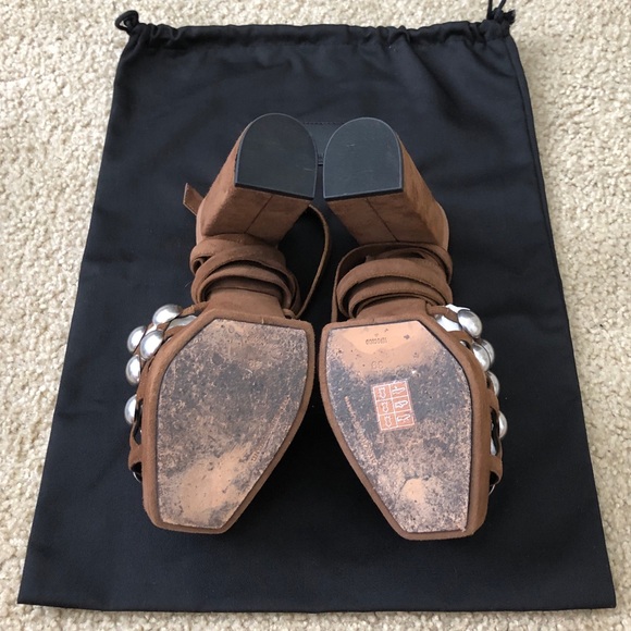 Alexander Wang Brown Suede Alys Platform Pumps - Picture 7 of 7